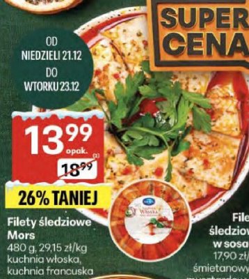 Filety śledziowe promocja w Delikatesy Centrum