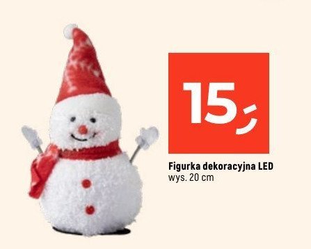 Figurka dekoracyjna led promocja w Dealz