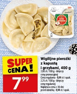 Wigilijne pierozki z kapustą i grzybami 400 g promocja w Twój Market