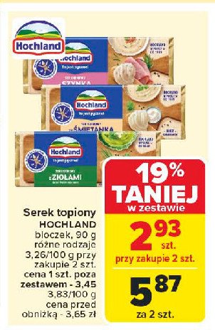 Ser kremowy z zio艂ami Hochland promocja