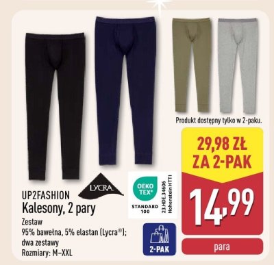 Kalesony, 2 pary promocja w Aldi