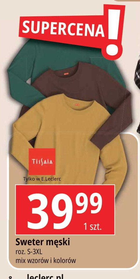 Sweter m臋ski Tissaia promocja