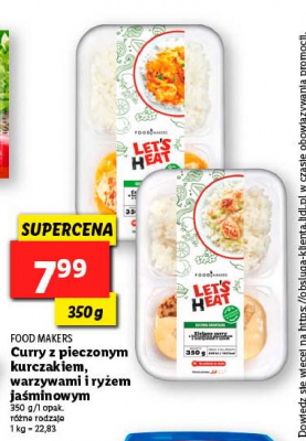 Czerwone curry z pieczonym kurczakiem Foodmakers promocja