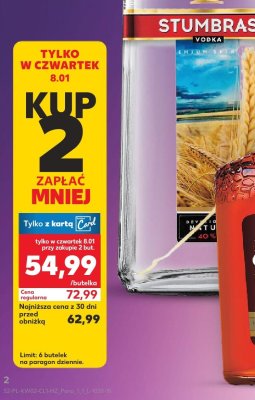 Wódka 1 l Stumbras promocja w Kaufland