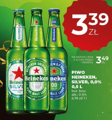 Piwo Heineken Silver 0,0% 0,5 L promocja w Duży Ben