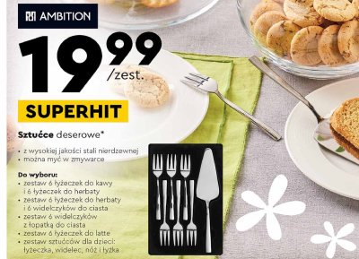 Zestaw łyżeczek i widelczyków Ambition promocja