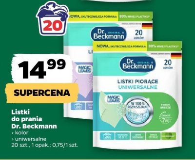 Listki do prania kolorów promocja w Netto