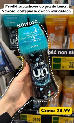 Perełki zapachowe do prania Lenor Unstoppables Fresh promocja w Kaufland