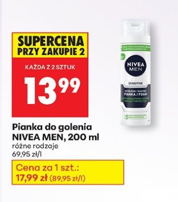 Pianka do golenia różne rodzaje promocja w Biedronka