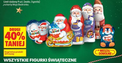 Wszystkie figurki świateczne  promocja w Biedronka