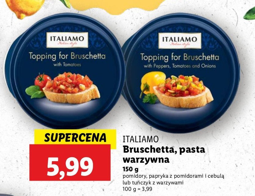 Mieszanka warzyw bruschetta Italiamo promocja