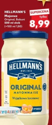 Majonez Original, Babuni Hellmann's 500 ml promocja w Kaufland