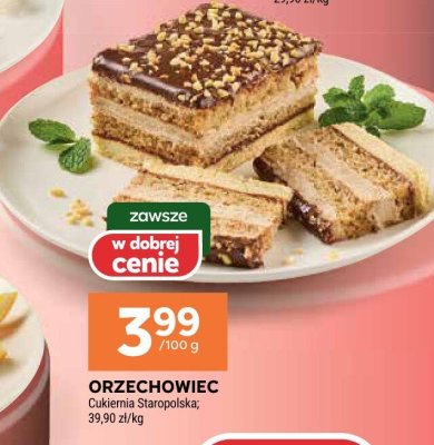 Orzechowiec Cukiernia Staropolska promocja w Stokrotka