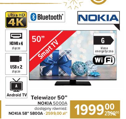 Telewizor 58'' 580 oa Nokia promocja