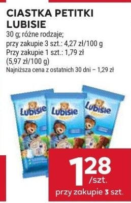Ciastka Petitki Lubisie promocja w Stokrotka