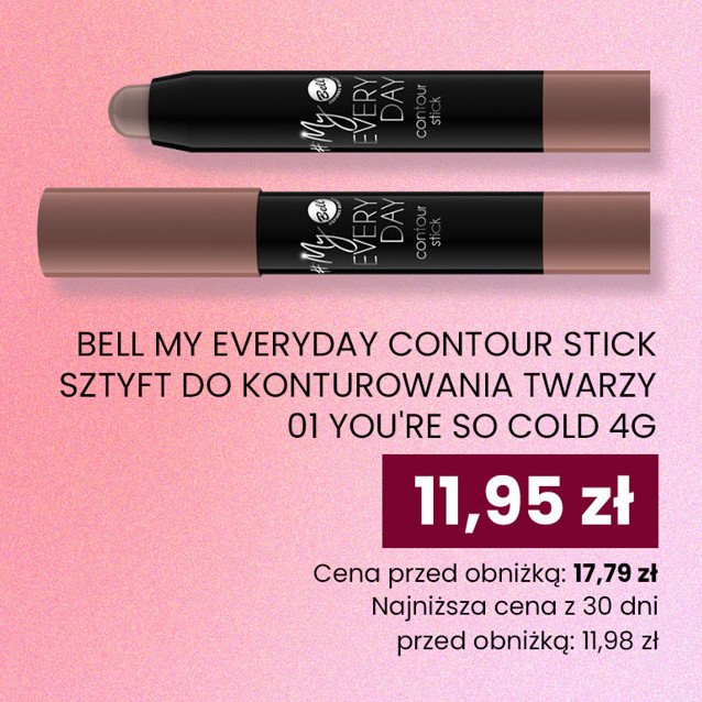 Sztyft do konturowania twarzy BELL BIG BANG CONTOUR STICK promocja w Dino