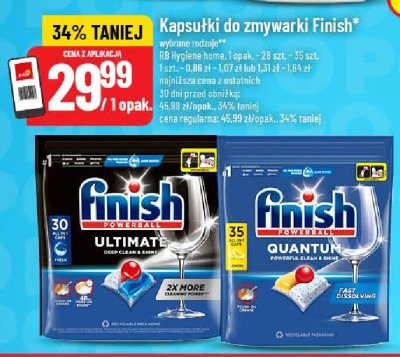 Kapsułki do zmywarki Finish quantum promocja w POLOmarket