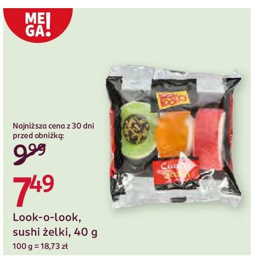 Żelki sushi little LOOK LOOK promocja w Rossmann