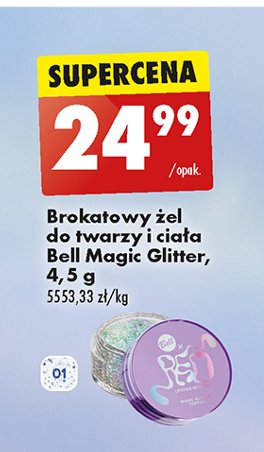 Brokatowy żel do twarzy Bell glitter promocja