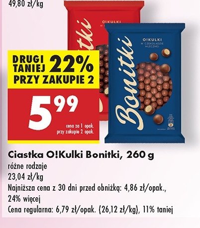 Kulki w czekoladzie deserowej Bonitki promocja