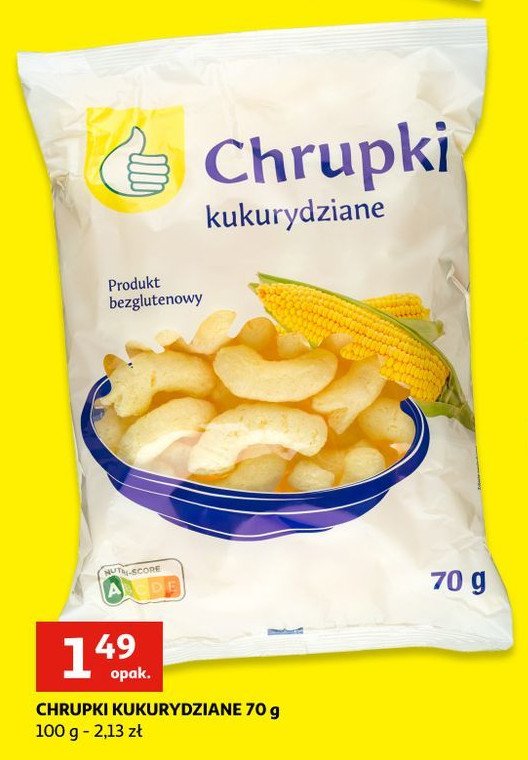 Chrupki kukurydziane Podniesiony kciuk promocja