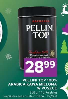 Kawa mielona Pellini Top 100% Arabica w puszce promocja w Stokrotka
