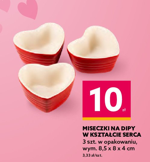 Miseczki w kszta艂cie serc promocja