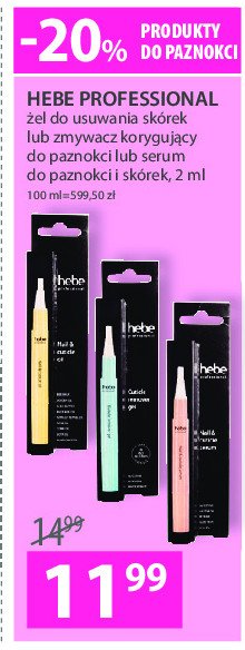 呕el do usuwania sk贸rek Hebe professional promocja