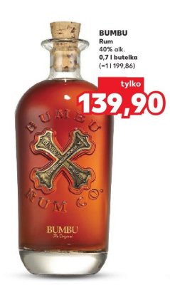 Rum Bumbu 0,7 l  promocja w Kaufland
