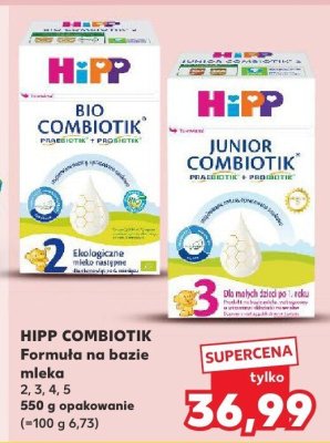 Formuła na bazie mleka HIPP Combiotik 2, 3, 4, 5, 550 g promocja w Kaufland