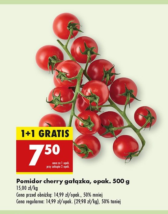 Pomidory cherry czerwone promocja