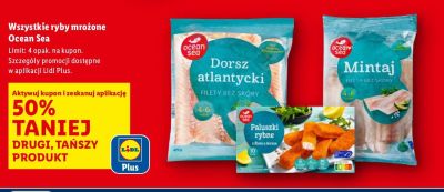 Ryba Ocean Sea Mintaj filety bez skóry mrożone promocja w Lidl