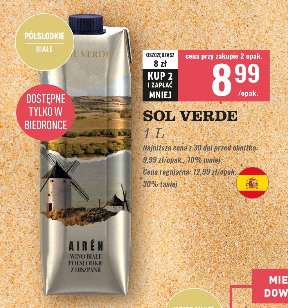Wino Sol verde promocja