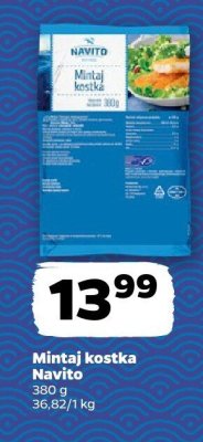 Mintaj kostka Navito promocja w Netto