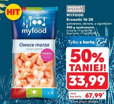 Krewetki owoce morza Myfood promocja w Kaufland
