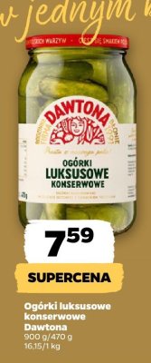 Ogórki luksusowe konserwowe Dawtona promocja w Netto