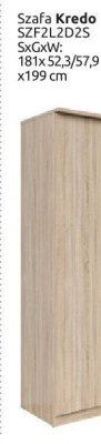 Szafa Kredo SZF2L2D2S promocja w Black Red White