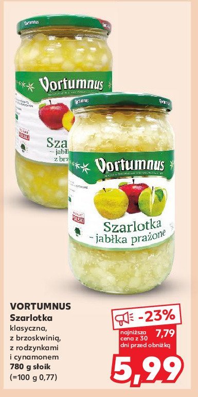 Szarlotka z brzoskwinią Vortumnus promocja