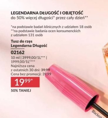 Tusz do rzęs Legendarna Długość promocja w AVON
