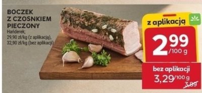 Boczek z czosnkiem promocja w Stokrotka