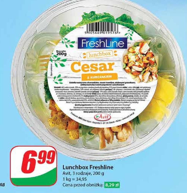 Sałatka cesar Freshline promocja