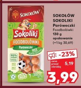 Parówki foodbolówki Sokołów sokoliki promocja w Kaufland