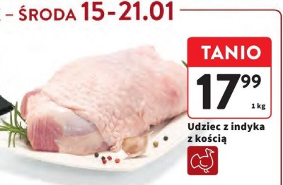 Udziec z indyka z kością promocja w Intermarche