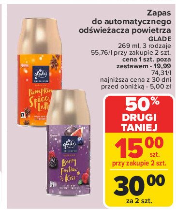 Zapas berry festive kiss Glade by brise automatic spray promocja w Carrefour Market