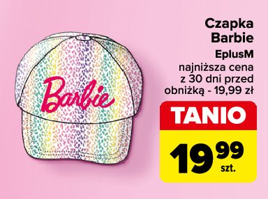 Czapka z daszkiem barbie E plus m promocja w Carrefour