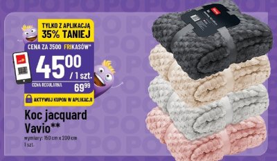 Koc jacquard 150x200 cm promocja w POLOmarket
