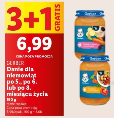 Spaghetti z kurczakiem Gerber promocja