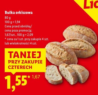 Bułka orkiszowa promocja w Lidl