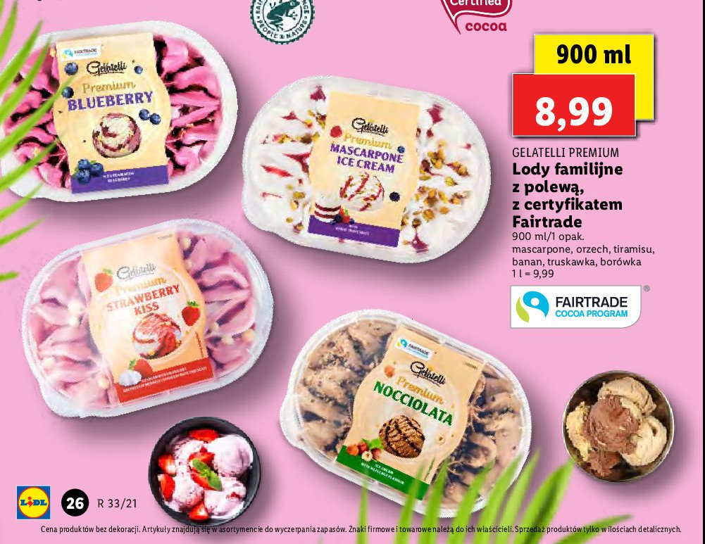 Lody mascarpone Gelatelli promocja