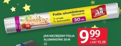 Folia aluminiowa Jan Niezbędny 30 m promocja w Selgros